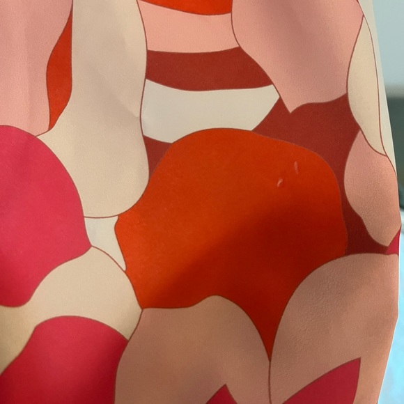 Lulus Pink & Red Floral Satin Midi Dress size Medium - Picture 10 of 12